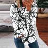 Camicie a maniche lunghe da donna T-shirt grafiche con stampa carina camicette Casual taglie forti Top basic Pullover