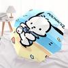 Beach Pochacco Cartoon Umbrella, Portable 3-Fold Compact Umbrella, Suitable for Camping, Hiking and Travel, Ideal Easter Birthday Gift for Family and