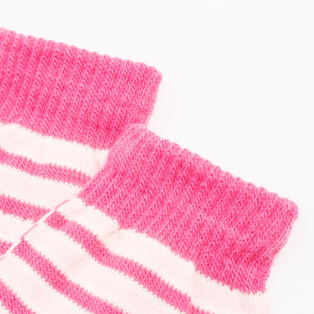 Kids Striped Pattern Gloves Full Finger Warm Mittens Stretchable Windproof Mittens for Kids Cycling Skiing Supplies