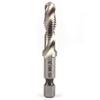 6Pcs Tap Drill Bit Set Hex Shank Titanium Plated HSS Screw Thread Bit Screw Machine Compound Tap M3 M4 M5 M6 M8 M10 Hand Tools