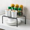 Metal Hollow Drain Shelves Sink Storage Rack Adjustable Storage Holder Kitchen Cabinet Organizer Dish Tray Bathroom Corner Shelf