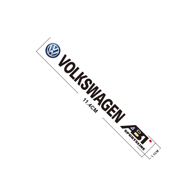 4Pcs Car Logo Decorate Body Stickers For Volkswagen VW Phaeton ID3 Tiguan T-Cross Jetta T-ROC Golf T5 Scirocco Passat Beetle GTI RM3BD4