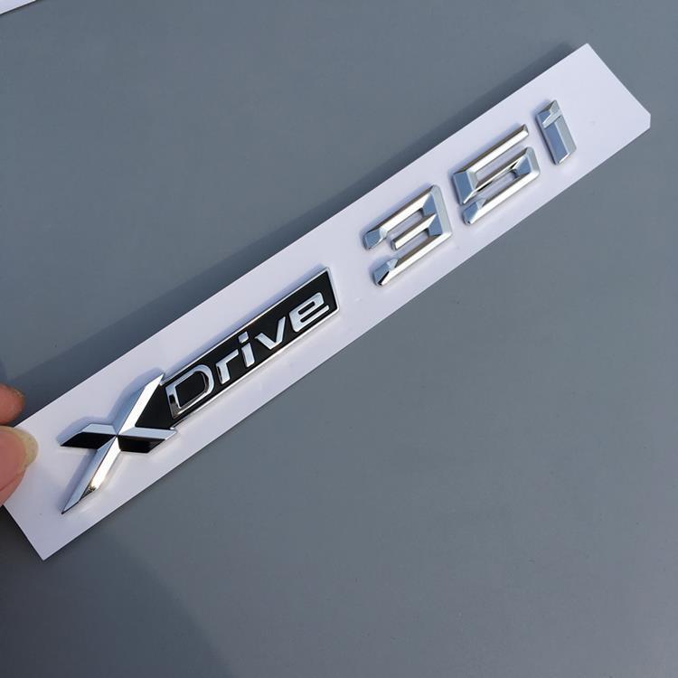 BMW Xdrive35I Fender X3/X1/X5/X6 40i/28 Car Side & Tail Emblem Sticker Set