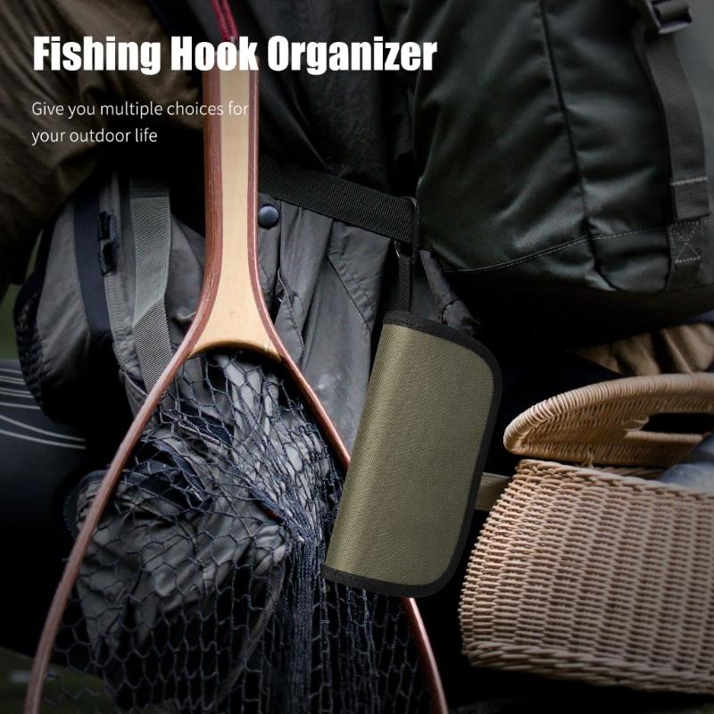 Fishing Spoon Spinner Baits Carry Case Sequins Lure Storage Bag with Zippers Fishing Hook Organizers Tackle Pouch Bags