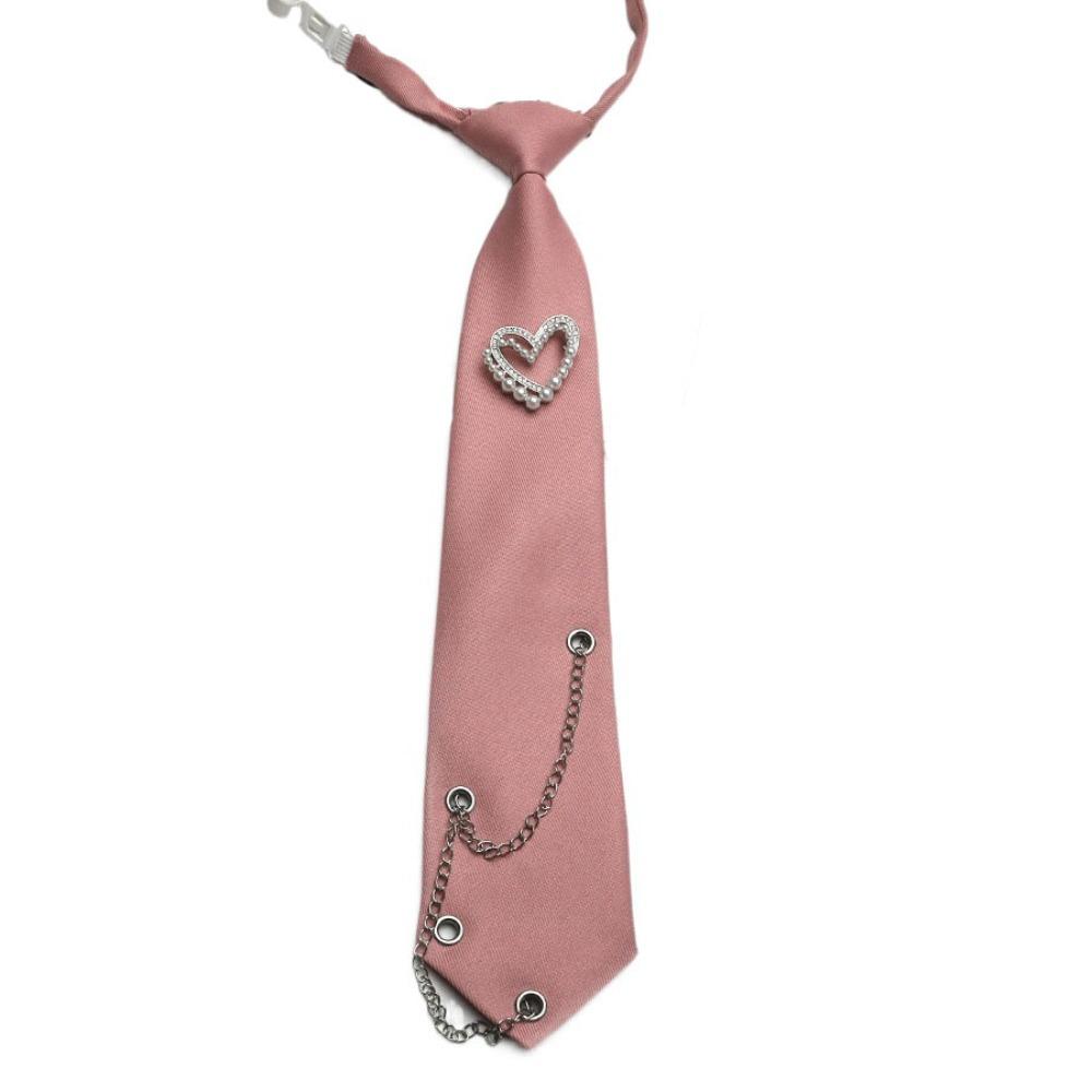 Korean Style Long Necktie Tassels Shirt Tie Elegant Love Heart Tie  Daily
