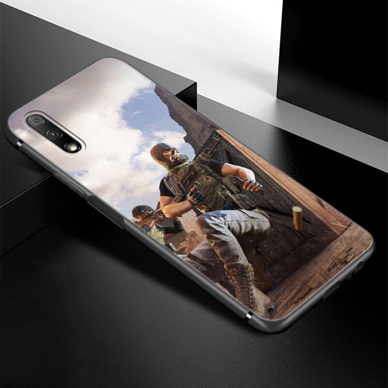 Fashion PUBG Game Phone Case For Huawei Honor 7A 8A 9X 20 Pro 8 10X Lite 9A 8C 9C 20E 7S 8S 20S 8X 10i 20i 30i Soft Black Cover