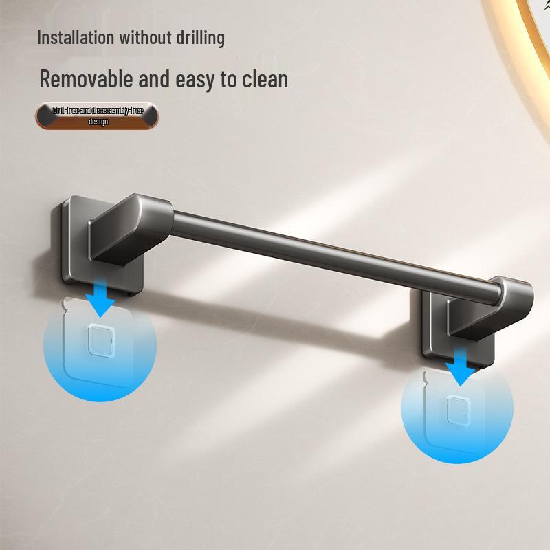 No-Drill Wall-Mounted Bathroom Shoe Rack: Easy Installation, Entrance Hall Slipper Holder