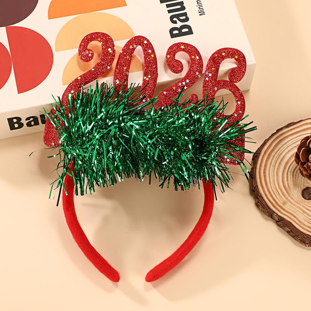 New  Headband Kids Adult Glitter Hair Accessories Funny Glasses Po Props Christmas Decoration  New  Gifts