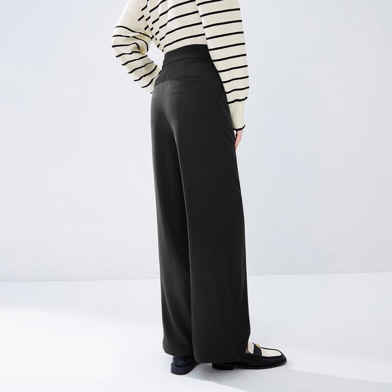 Qiusbiyiren Women's New Chinese Style Straight-Leg Casual Pants