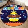 Hey Duggee Round Area Rug,Carpet Rug for Living Room Bedroom Sofa Playroom Decor,Non-slip Floor Mat