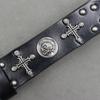 Cross Skeleton Cowhide Belt Men and Women Heavy Industry Trend Rivet Punk Style Nightclub