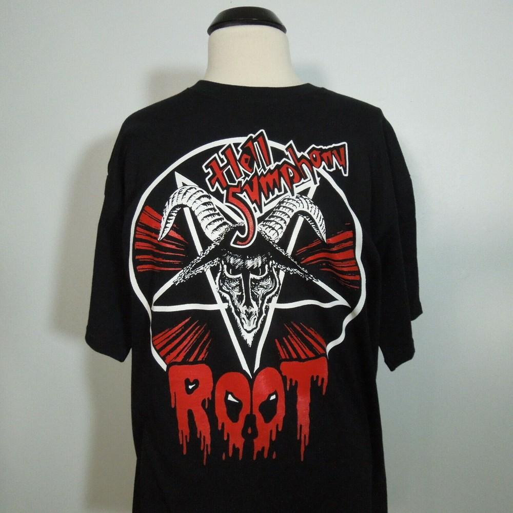 ROOT Hell Symphony XL T-Shirt Black Mens Unisex T-Shirt XXXXL