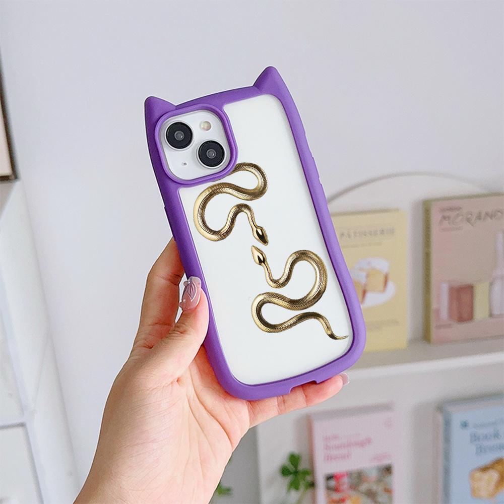 Мягкие чехлы для телефонов с кошачьими ушками для iPhone 16 15 13 12 11 Pro Max 14 Plus — фото 14