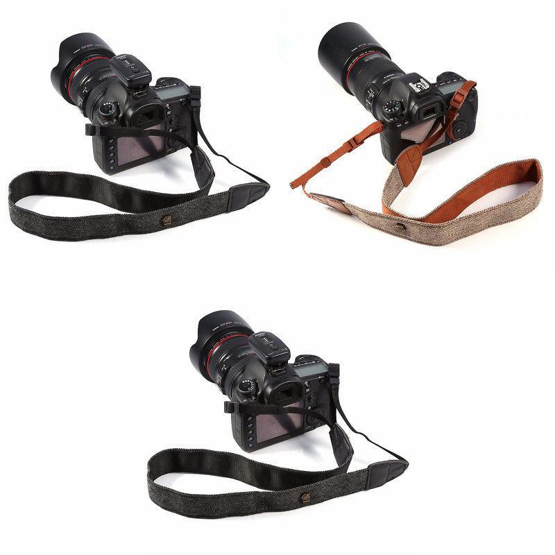 Camera Cotton Shoulder Strap For Dslr Cameras With Adjustable Length For Comfortable Photography