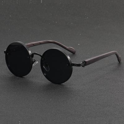 Módní Nové Retro Kulaté Kovové Punk Sluneční brýle Módní Všestranné Pánské Personalizované Sluneční brýle