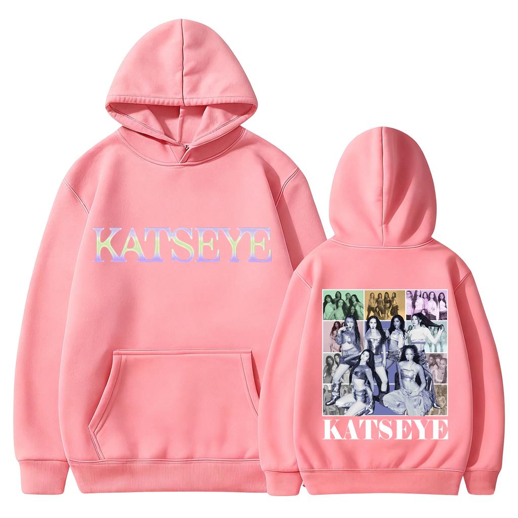 Damskie modne bluzy z kapturem z dekoltem w serek, z długim rękawem, z nadrukiem kwiatowym, ze sznurkiem, casualowe, luźne pulowery