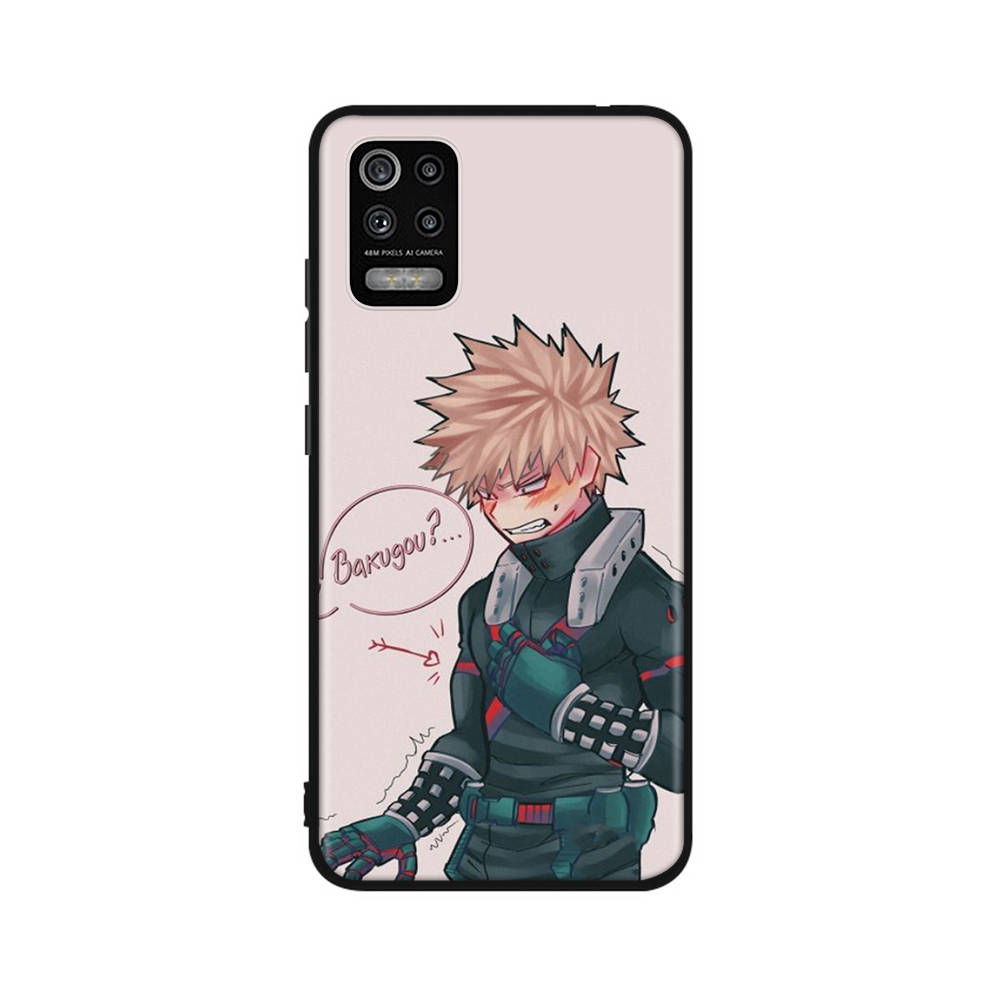 DT14 My Hero Academia Case for iPhone 16 15 Plus 14 13 12 11 Pro 8 7 6S 6 SE 5S X XR XS Max Realme C30 C33 C31 9I Huawei P30 Black Soft Cover