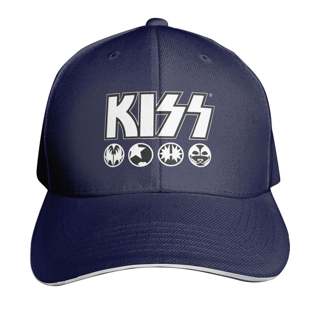 Kiss Rock Band Logo Cap Fashion Casual Baseball Caps Adjustable Hat Hip Hop Summer Unisex Baseball Hats