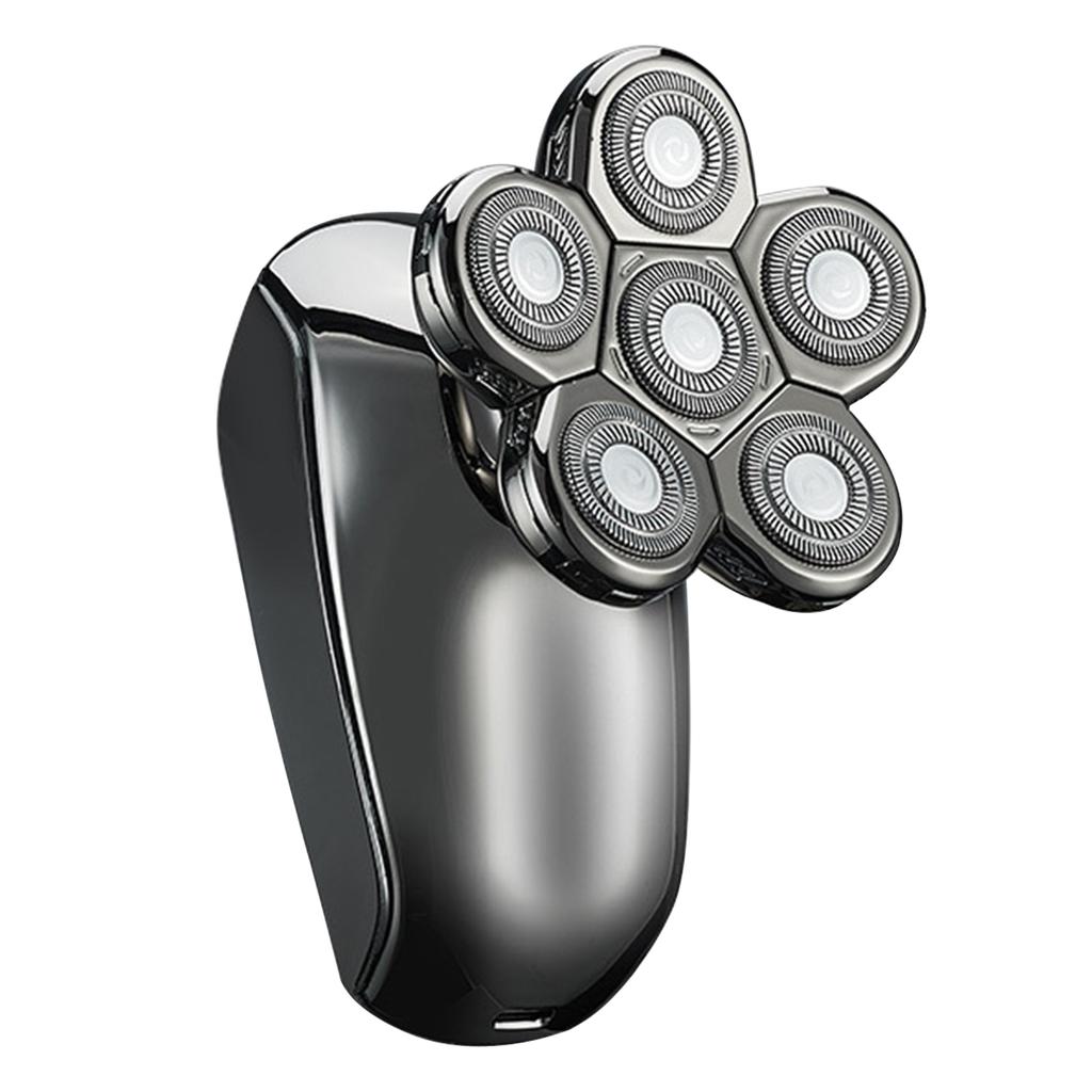 Pánský elektrický holicí strojek na mytí celého těla Six-Bade Head Shaver Multifunkční holicí strojek s digitálním displejem LCD
