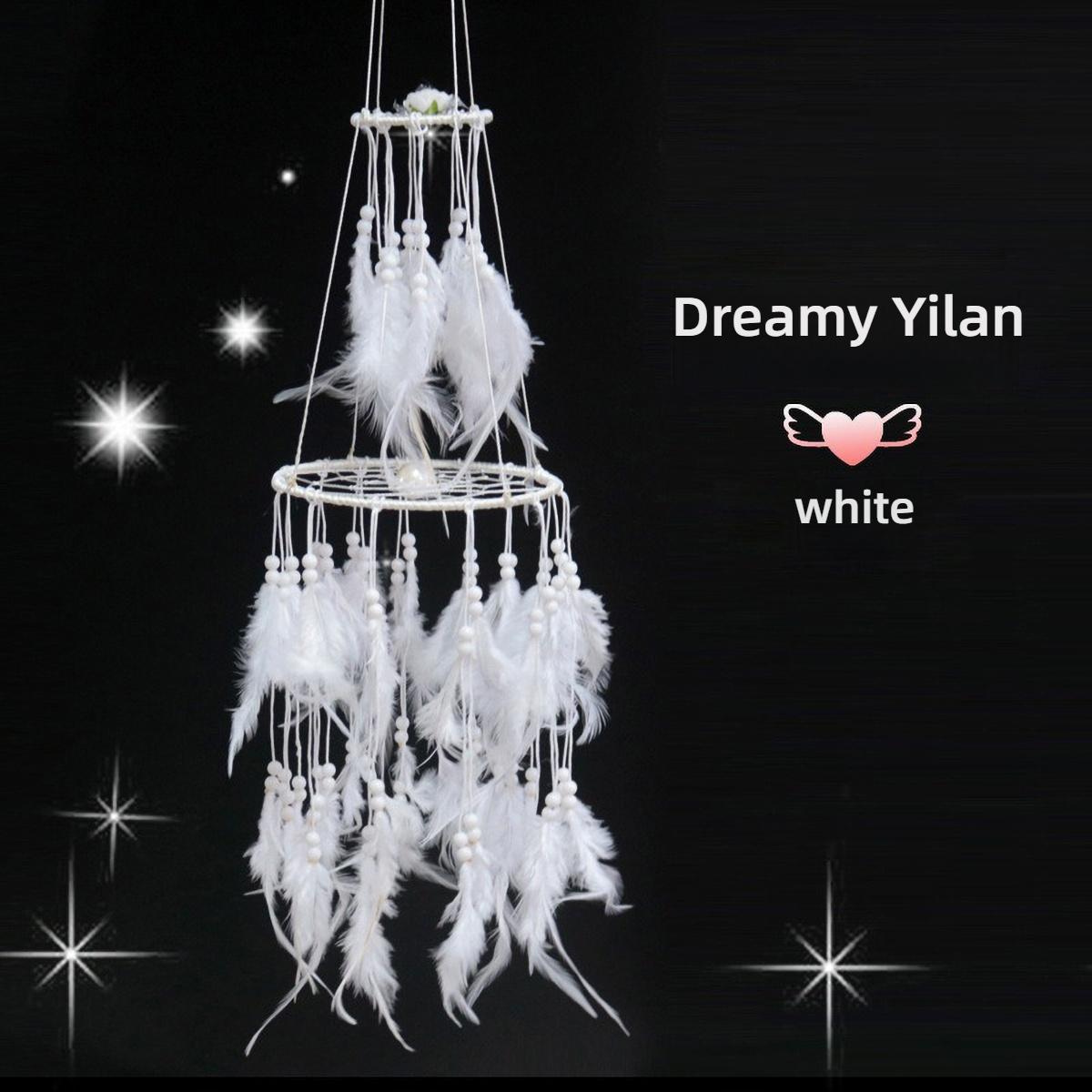 

Handmade Yilan Dreamcatcher - Indian Wind Chime for Dorm Room, Boho Wall Hanging Decor