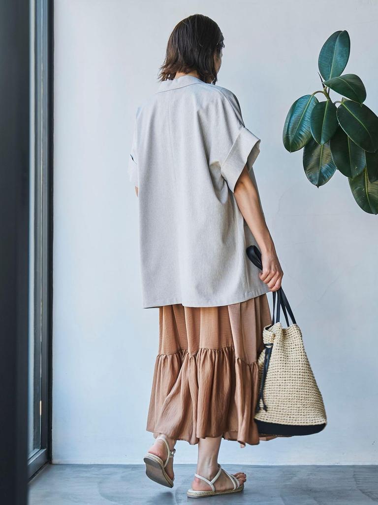 Cohen RONEL Linen-Like Half Sleeve Jacket, 76966430042, 2330 Beige (23), Small