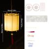 LED Light Handmade Hanging Lamp Wooden Art Lantern Retro Mid-Autumn Festival Lantern  Party Decor