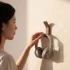 Natural Wooden Coat Hooks Key Decorative Holder Clothes Robe Handbag Hanger Scarf Towel Hook Home Wall Mounted Hook Organizer