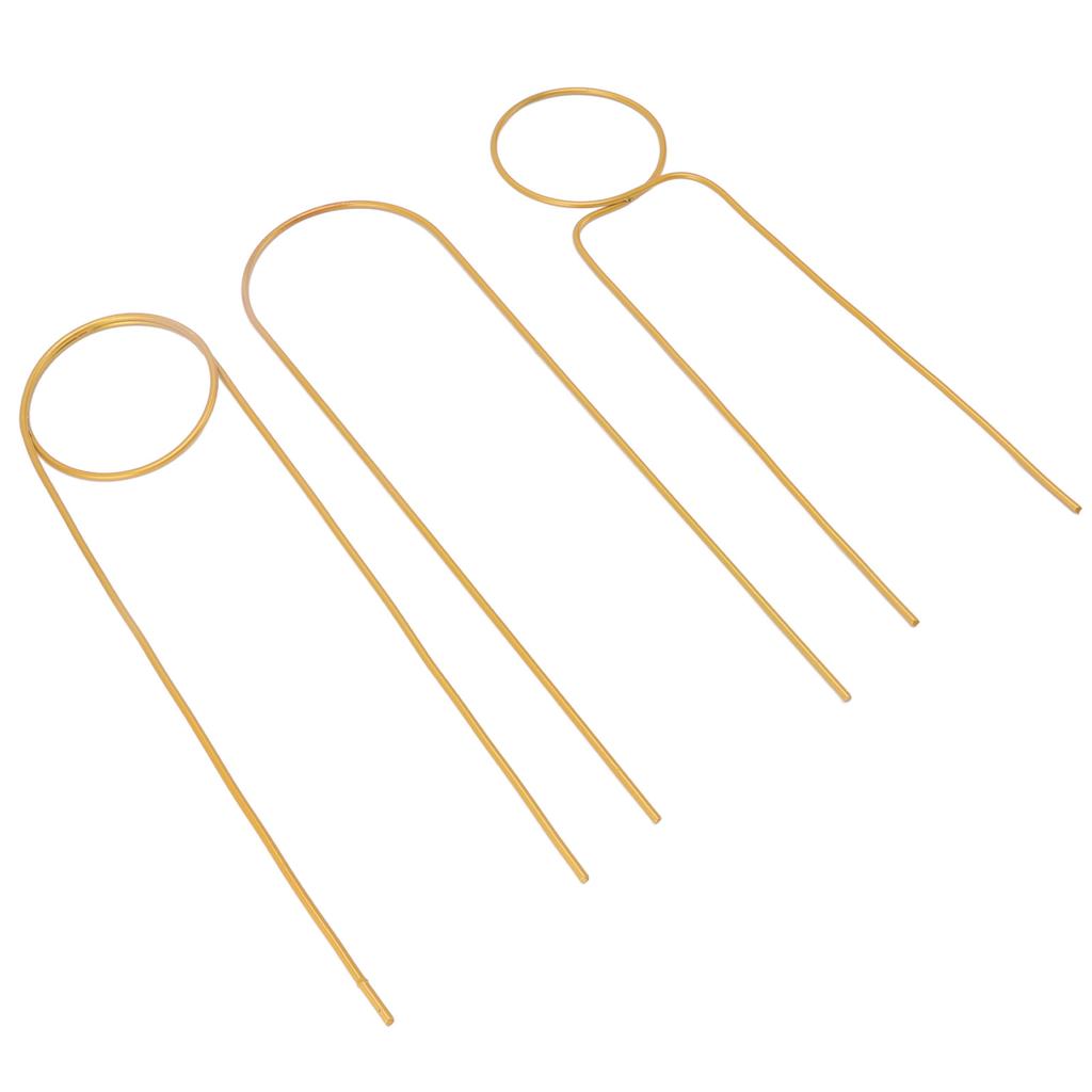 3 Pcs Plant Trellis 40cm Wrought Iron Metal Plant Climbing Trellis Indoor Green Plant Potted Flower