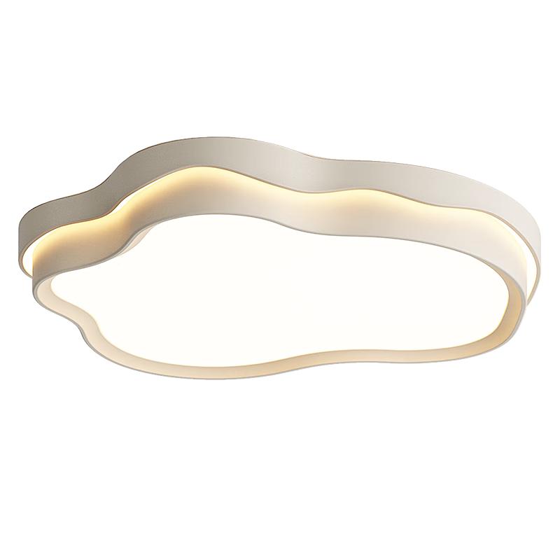 Gujiia Minimalist Cream Eye-Protection LED Ceiling Light