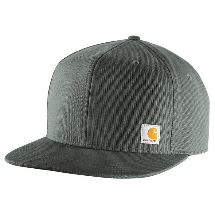 Carhartt Men's Farm Duck Flat Brim Cap, Gravel, One Size