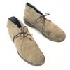B&Y UNITED ARROWS suede leather chukka boots men 8 26.0 beige Goodyear welt desert(USED)