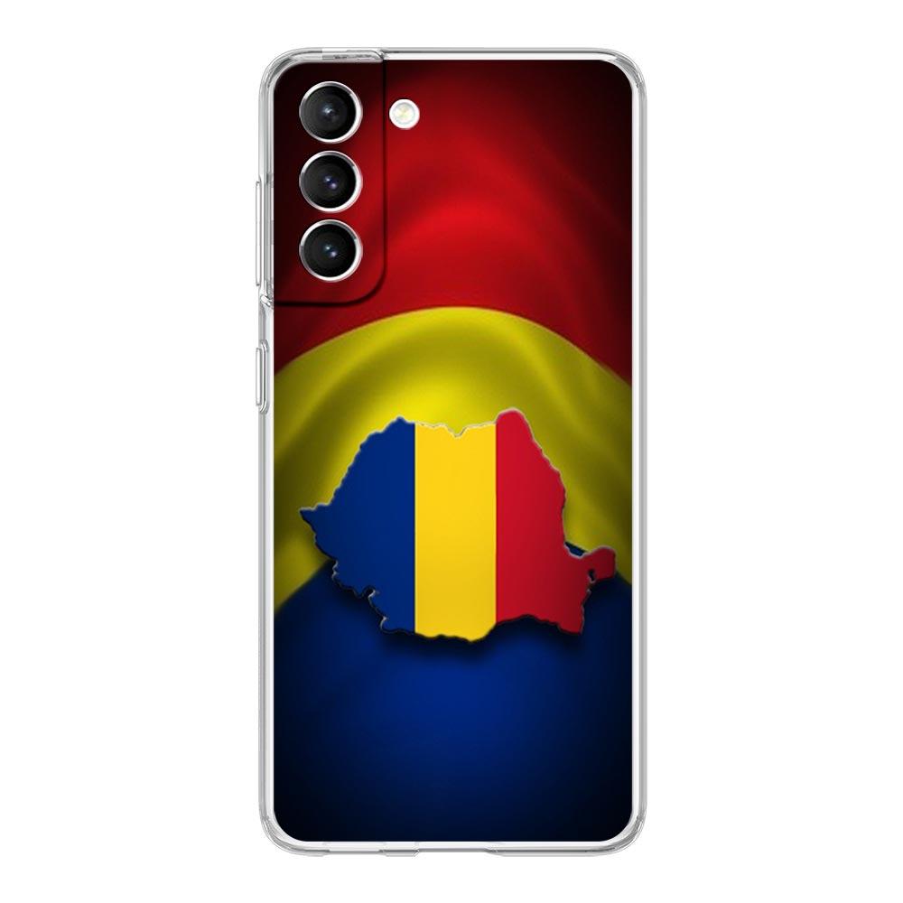

Phone Case For Samsung Galaxy S25 Edge S24 S23 FE S22 Ultra S20 S21 5G S10 Plus S10E Soft Clear Cover Romania Flag Samsung S24
