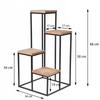 Metal standing flower stand for flowers 68 cm
