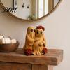 Durable Resin Craft Gifts Spooky Halloween Figurine, Scary Ghost Pumpkin Tabletop Decoration Small Autumn Crafts for Tiered Tray, Shelf, Mantel, Home