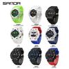 Orologio da polso sportivo multifunzione SANDA unisex con doppio display