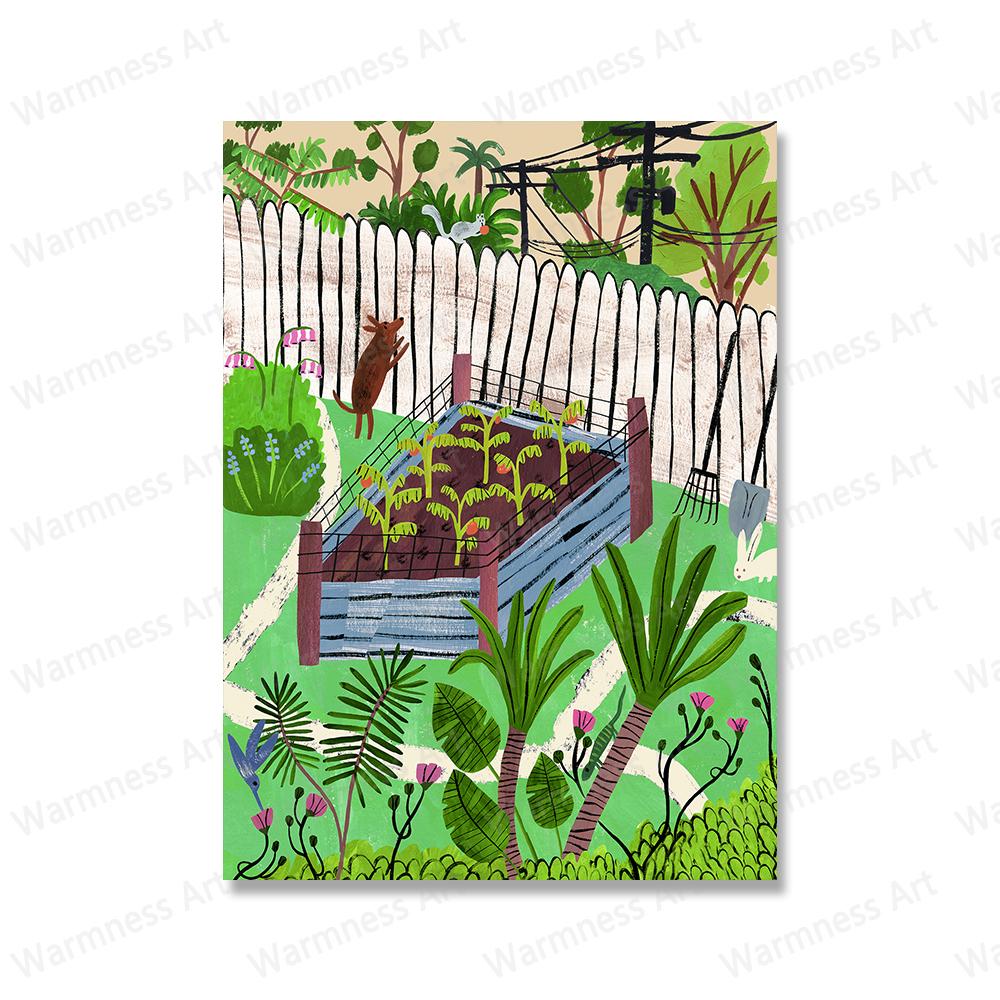 

Милые животные в стиле бохо, кролики, собаки, настенное искусство для детской комнаты, холст, постер и принты, девочка, управляющая автомобилем, картинки для декора детской комнаты 30x40cm No Framed фиолетовый