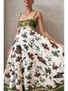2024 Summer High-Waist Sleeveless Printed Dress for Women