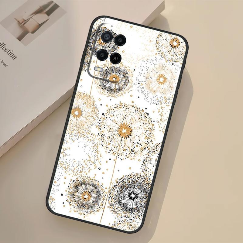 Dandelion Case For Oppo A76 A96 A16 A17 A18 A60 A80 A40 A38 A58 A78 A98 A94 A74 A54 A15 A57 A77 A5 Pro
