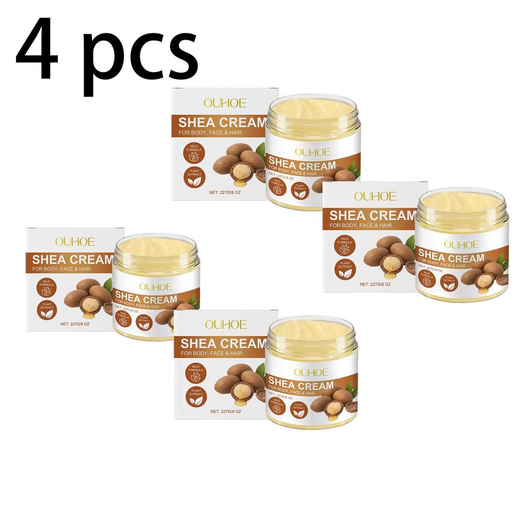 OUHOE Shea Butter Multi-Function Care Cream – Gentle Nourishing Moisturizer, Protects Skin, Relieves Dryness, Suitable for Whole Body 227g