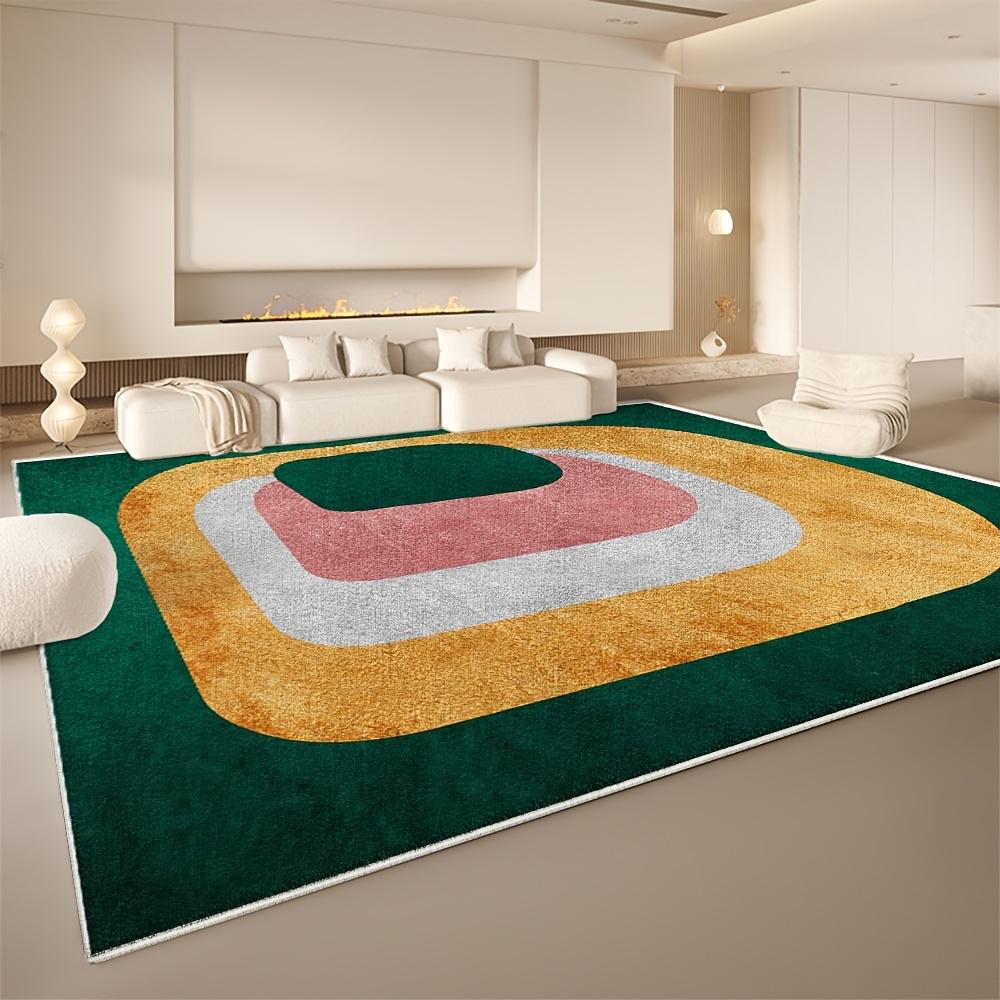 

Golden Diamond Velvet Dot Plush High End Design Area Rug Minimalist Geometric Pattern Super Soft Thick Non Slip Machine Washable 50x80cm20x31in