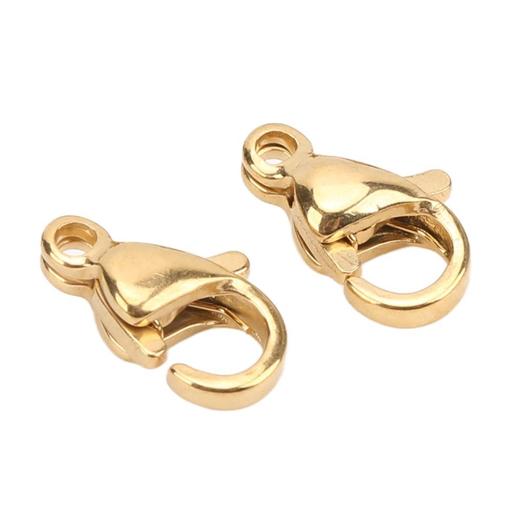 25pcs Silver Lobster Claw Clasps Stainless Steel Jewelry Making Clasps Jewellery Making