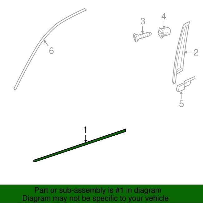 Deurlijststrip voor W204 (2047200580, 2047200680)