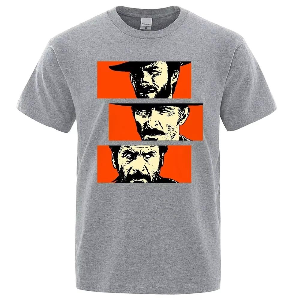 The Good the Bad and Ugly Blondie Angel Eyes Tuco Cowboy T Shirt Men Women Il buono brutto Oversized Casual Cotton Tees Summer