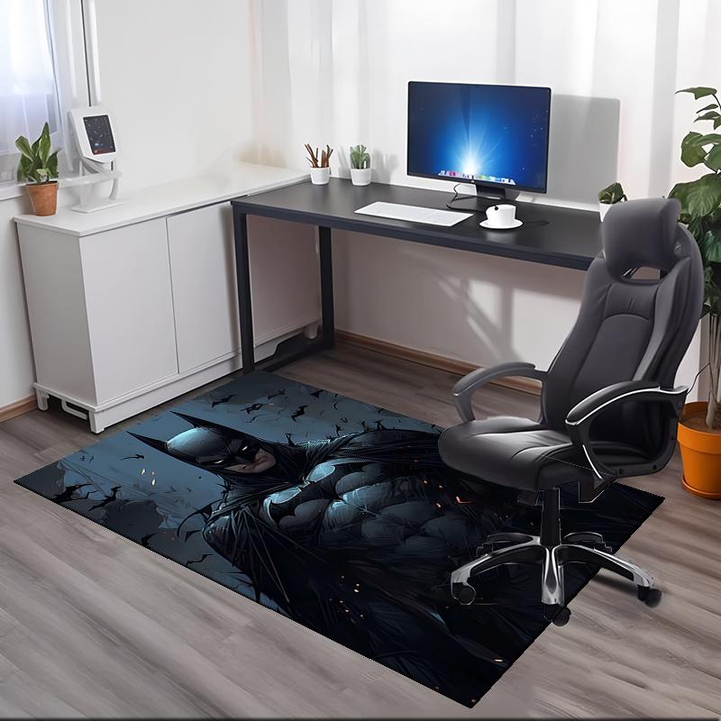 Batman Printed Carpet, for Office Chair Living Room Bedroom Kitchen Room Decor Gifts.