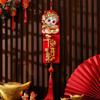 Flocking New Year Lucky Pendant Chinese Style Fu Character Door Pendant  Spring Festival Supplies