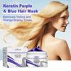 100ml Purple Hair Care Film, Soft and Moisturizing Hair Care Film, Suitable for Split Ends, Hot Dyeing, Dryness, and Irritability