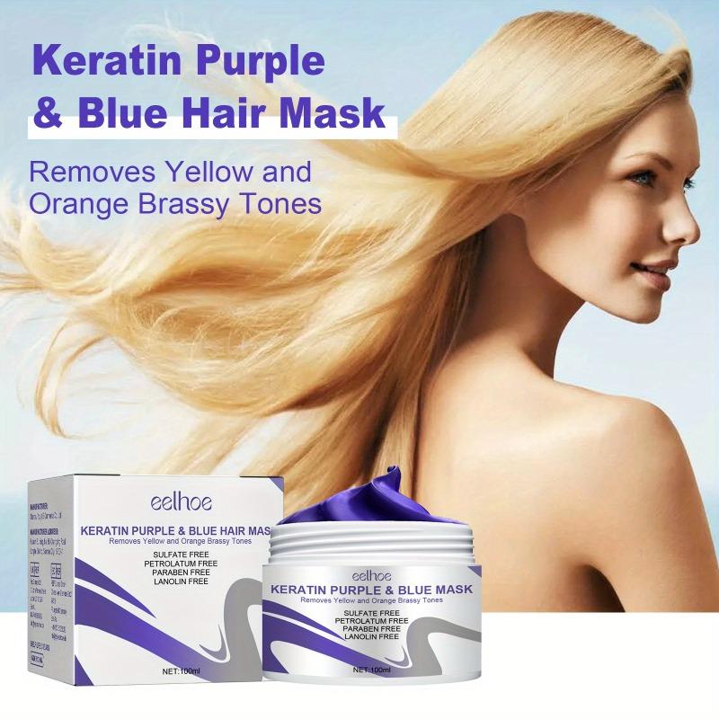 100ml Purple Hair Care Film, Soft and Moisturizing Hair Care Film, Suitable for Split Ends, Hot Dyeing, Dryness, and Irritability