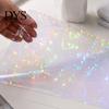 Rainbow Shimmer Laminating Roll 2PCS Holographic Film, with Shimmering Effect, Waterproof Sheets Scratch-Proof Precoated for Cards And DIY Projects