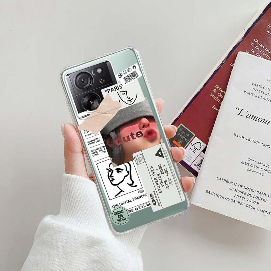 For Xiaomi 13T Pro Case Clear Coque Soft Silicone Transparent TPU Cover For Xiaomi Mi 13T Pro Phone Case For Xiaomi Mi 13T Funda