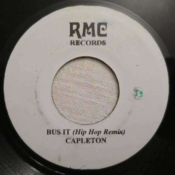 

7inch Record CAPLETON Bus It Hip Hop Remix NONE RMC Records Jamaica Reggae Ska Dub Used